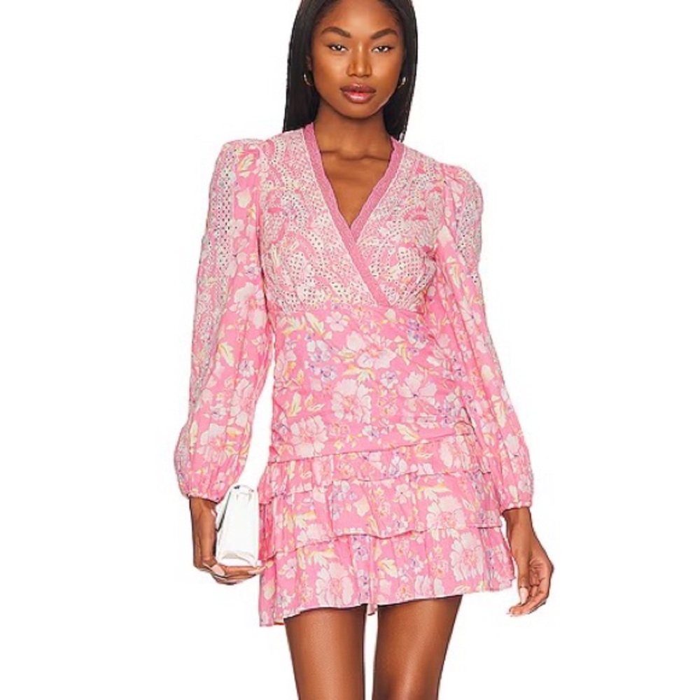 LoveShackFancy Kari Mini Dress in Pink Party Bash 🎀💝